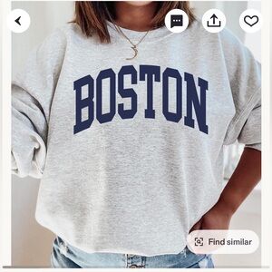 Gray Boston Sweatshirt